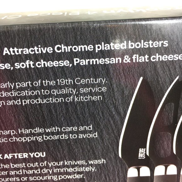 Taylor's Eye Witness Brooklyn 4pc Cheese Knife set NWT NOS - Picture 6 of 12